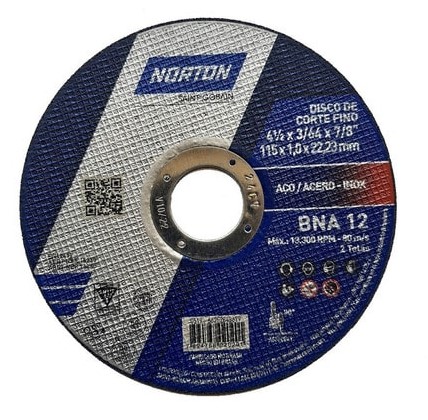 DISCO CORTE METAL 4 1/2" - MARCA NORTON